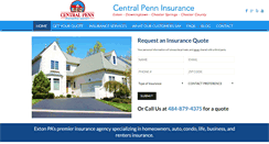 Desktop Screenshot of centralpenninsurance.com